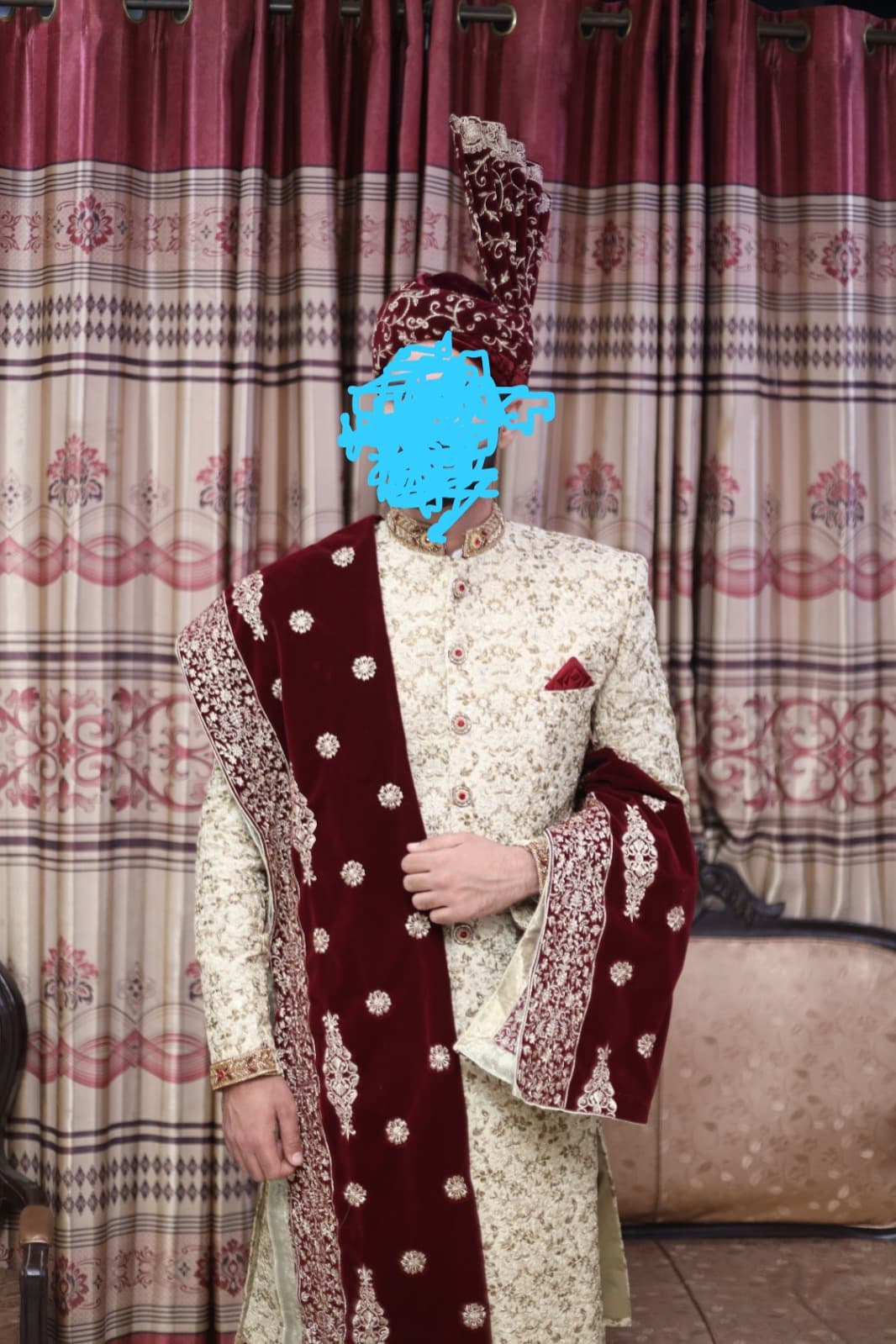 Groom shirwani kula and khussa — photo 1 of 7