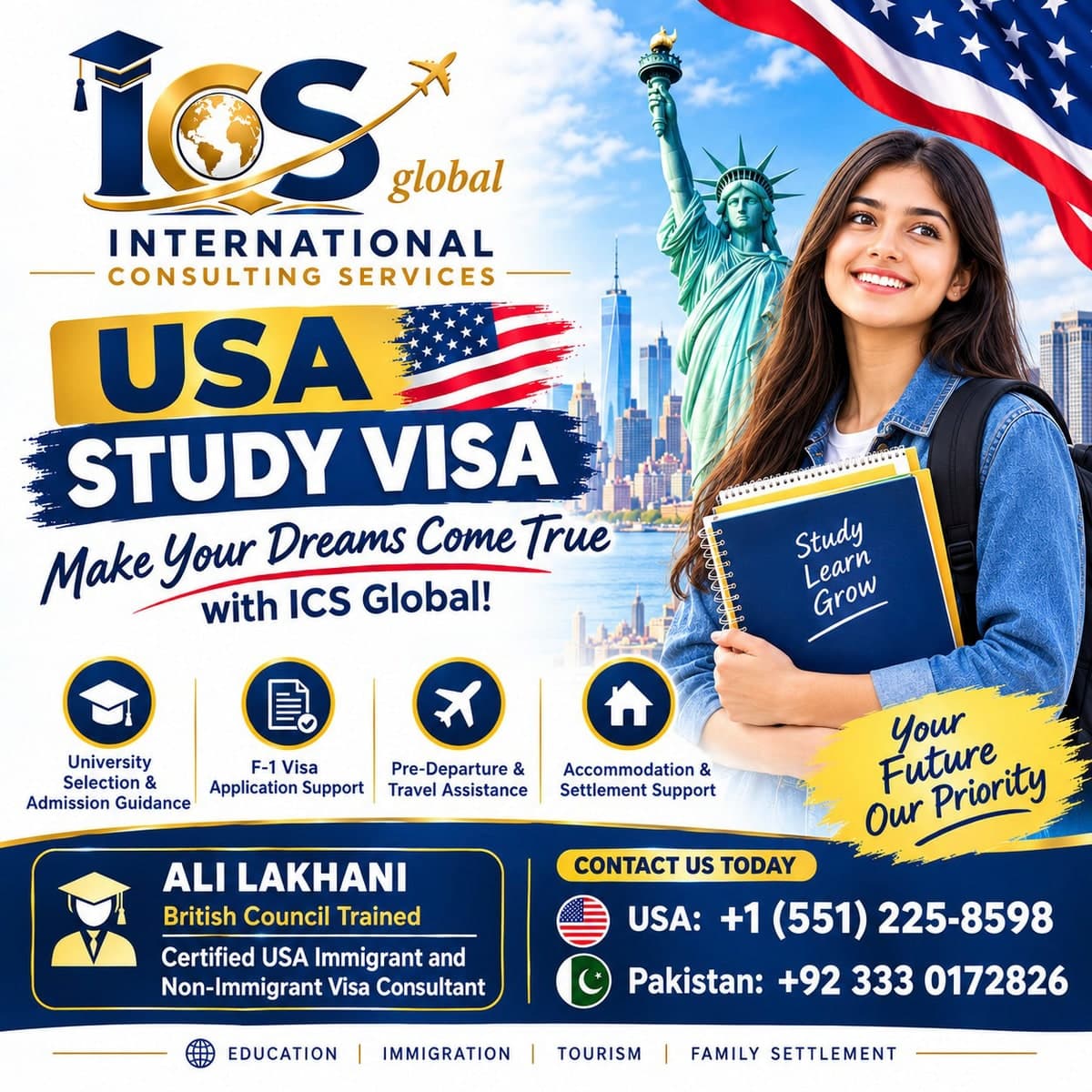 USA Study Visa Consultant and F1 Visa Guidance — photo 1 of 1