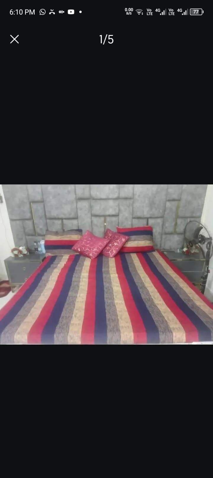 Bed... Side tables... Dressing ....saity...divider...almari 4 pat ki — photo 1 of 5