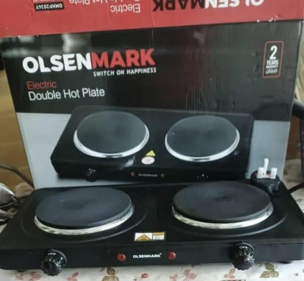 Olsenmark Double Electric Hot Plate | New & Unused | Imported — photo 1 of 4