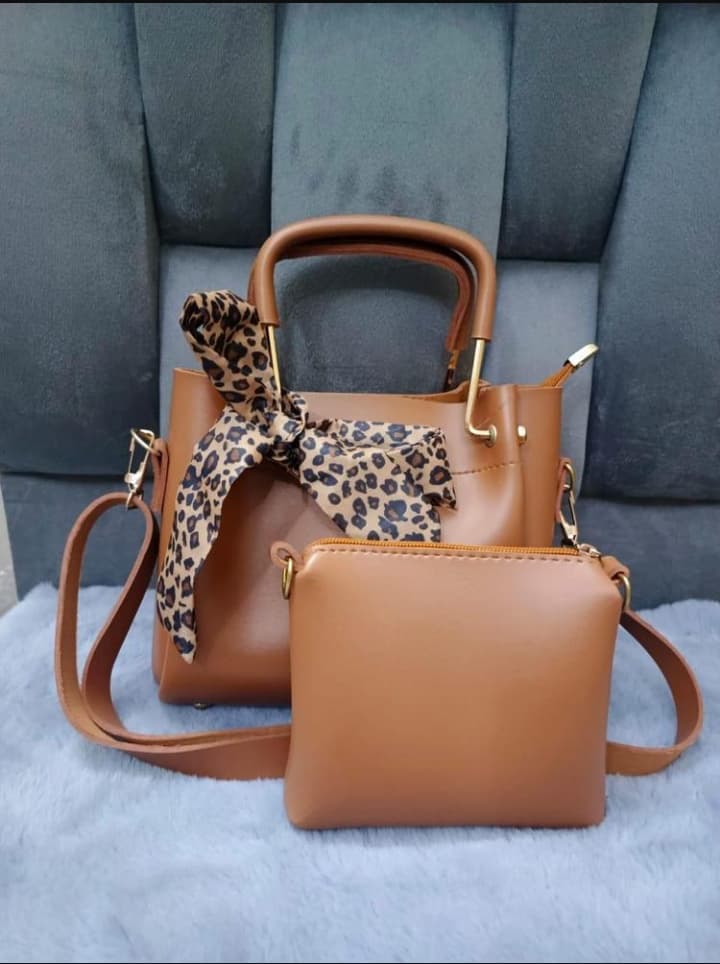 Hand bag set for women with belt leather — photo 1 of 2