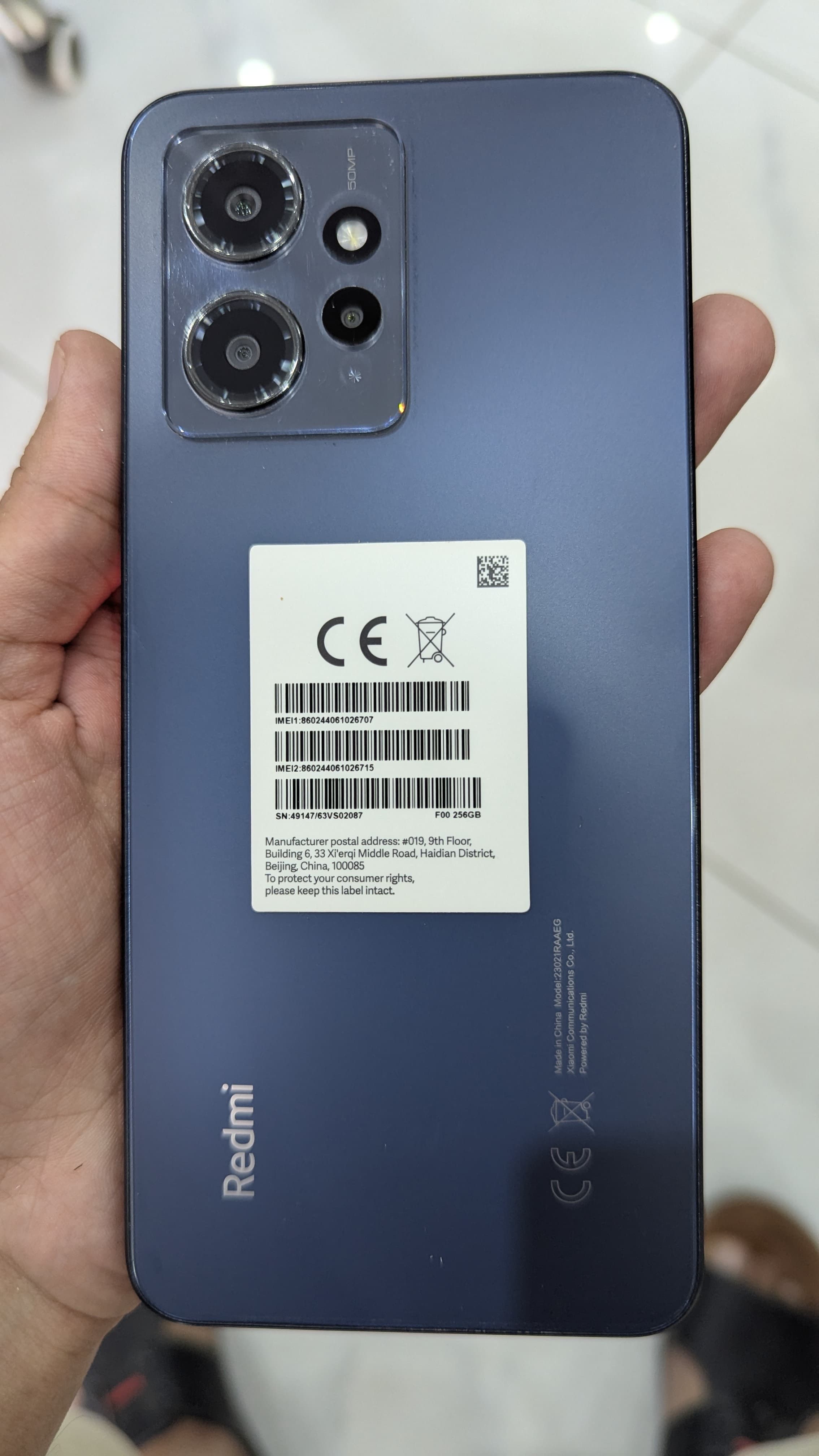 Redmi note 12 Official PTA approved for sale