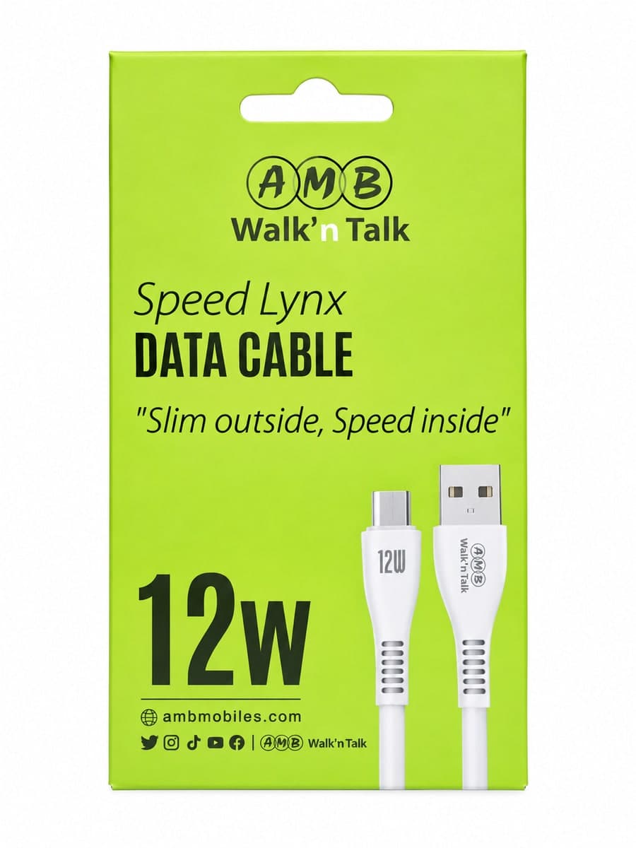 AMB Walk’n Talk Speed Lynx Micro USB Data Cable 12W – 1 Meter — photo 1 of 2