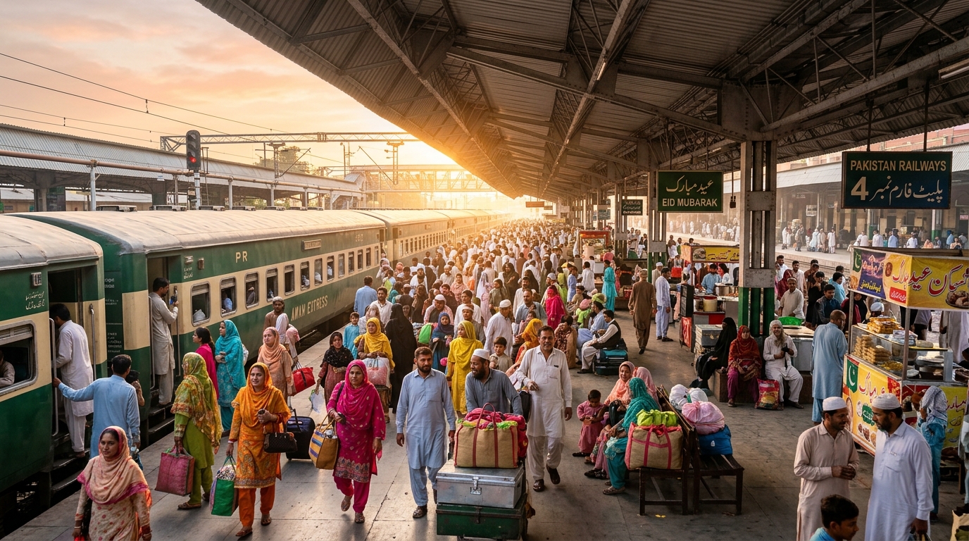 Pakistan Railways Adds 3 Special Eid Trains for Holiday Rush: Book Your Seat Early